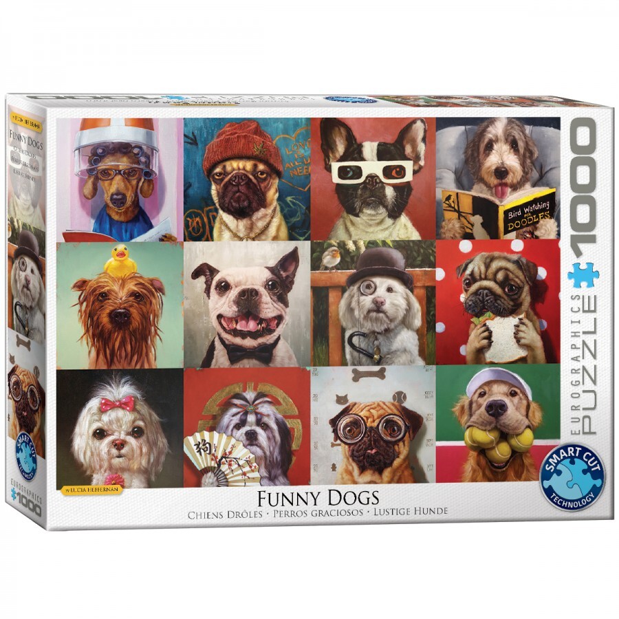 Eurographics Funny Dogs Puzzel (1000 stukjes)