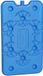 Gerimport Koelelementen plat - 400 ml - 14 x 24 cm - blauw - kunststof