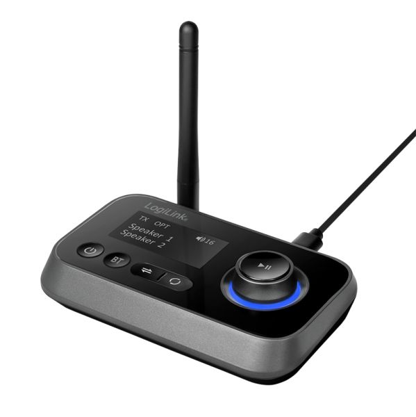 LogiLink BT0062 Bluetooth 5.0 Audio/Video Extender - Black