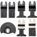 Dewalt Lame oscillante 50 pièces, kit multifonction à dégagement rapide, HCS pour bois, plastique, métal, clous et boulons, compatible Dewalt, Dremel, Fein, Worx, Bosch, Makita, Milwaukee.