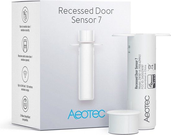 Aeotec Recessed Door Sensor 7 - Wit - Z-Wave - Raam/Deurcontact