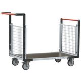 Fimm Plateauwagen rechthoek wiel met 3 gaaswanden 1075 mm 500 kg