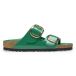 Birkenstock Mules femme Arizona Big Buckle Cuir Naturel Verni