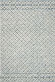 Safavieh Hedendaags Indoor Hand Getuft Vloerkleed, Abstract Collectie, ABT203, in Blauw & Ivoor, 122 X 183 cm