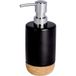 WENKO Zeepdispenser Corc 360 ml keramiek zwart