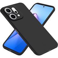 Oppo Coque pour Oppo Reno 14 / 14 F / 14 FS 5G - housse etui silicone gel fine + verre trempe - NOIR