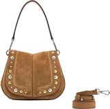 Gianni Chiarini Helana Round Schoudertas Dames - Camel - Suède