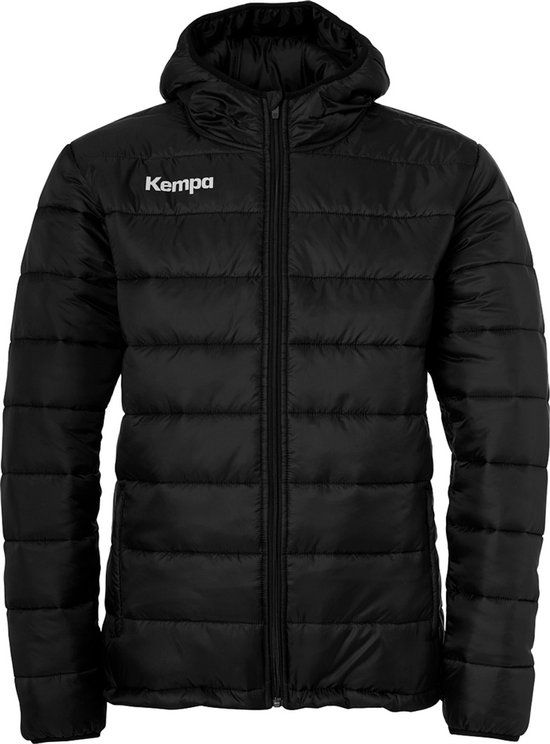 Kempa Kinder Trainingsjacke Puffer Hood Jacket - Schwarz - Maat 164