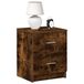 vidaXL Nachtkastjes 2 st met 2 lades 40x36x50 cm gerookt eikenkleurig