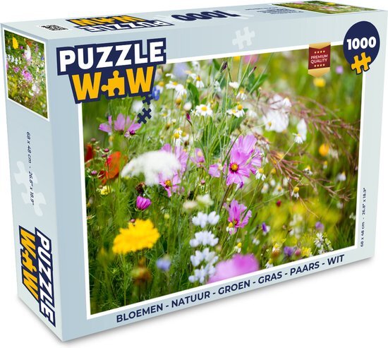 MuchoWow Puzzel Bloemen - Kleuren - Wild - Legpuzzel - Puzzel 1000 stukjes volwassenen