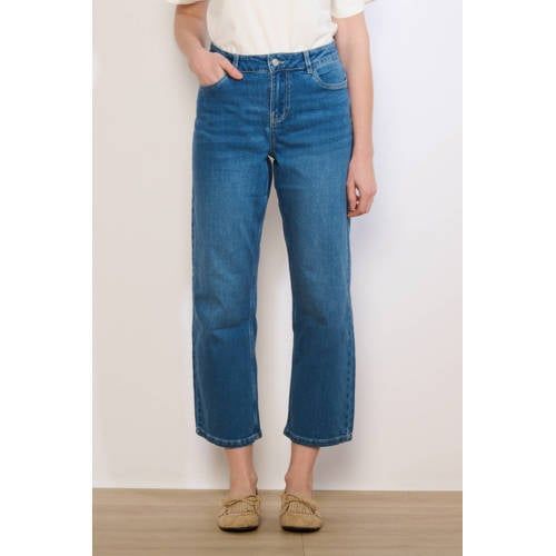 LOLALIZA high waist straight leg jeans light blue denim
