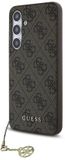 Guess 4G Charms Backcover hoesje - Samsung Galaxy S24 FE - Bruin