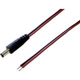 BKL Electronic Câble de connexion basse tension Fiche basse tension - Extrémité de câble ouverte 5.5 mm 2.1 mm 2.00 m 1 pièce