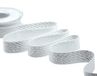 Furlanis - Suikerhond, decoratief lint voor geschenkverpakkingen, Kerstmis, gastgeschenken, bruiloften - zilver, 25 mm x 20 m