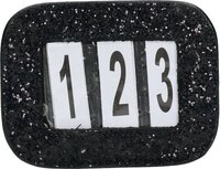 Showtime Hoofdstelnummers glitter Zwart | Zwart | Hoofdstel accessoires paard