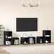 Maison Exclusive - Ensemble de meubles TV, 6 pièces, 37 x 35 x 72 cm, noir, aspect chêne