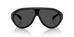 Moncler Lunettes de Soleil Unisexe Noir Masques Gris 32mm