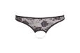 Cottelli LINGERIE Open koord met tweerijige parelketting in het kruis Zwart M