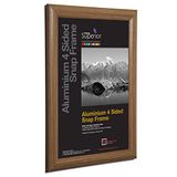 Stewart Superior A2 Aluminium 4 Zijdig 25mm Voorlaad Foto/Poster Snap Frame - Donker Houten Afwerking