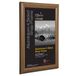 Stewart Superior A2 Aluminium 4 Zijdig 25mm Voorlaad Foto/Poster Snap Frame - Donker Houten Afwerking