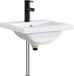 vidaXL Lavabo de salle de bain avec robinet et évacuation Noir mat