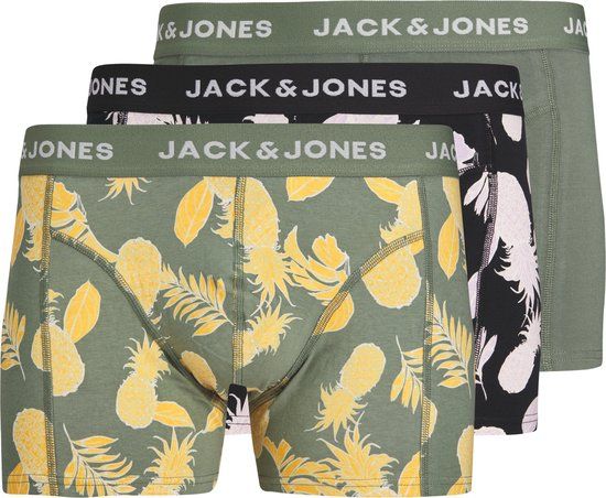 JACK & JONES ADDITIONALS JACDAN TRUNKS 3 PACK Boxershorts - Heren - Maat XL