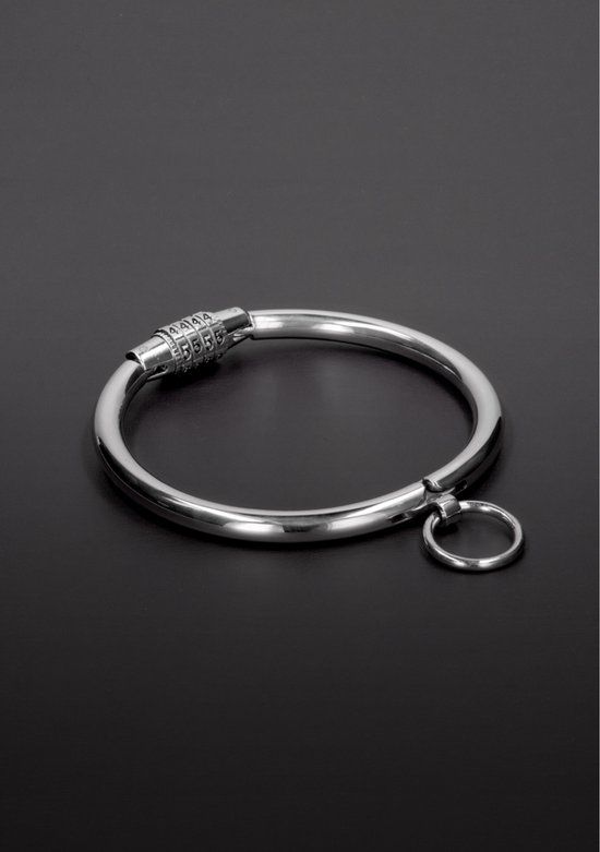Triune Triune - Collar with Combination Lock - Small - Silver, Stainless Steel