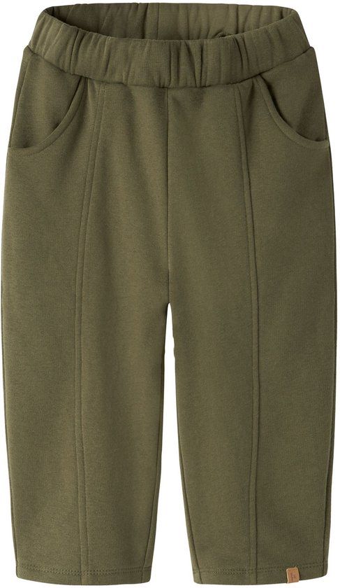 Lil' Atelier joggingbroek Loose fit biologisch katoen groen maat 104