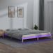 Maison Exclusive - Lit en bois massif avec éclairage LED, 140x190 cm