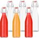 Merkloos Relaxdays Beugelflessen - set van 6 - 500 ml - glas