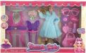 Halay Modepop met teddyjas - Set meubels voor poppen - Kaptafel en beautyset - Inclusief modepop - Barbie