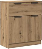 vidaXL Dressoir 60x30x70 cm bewerkt hout artisan eikenkleurig
