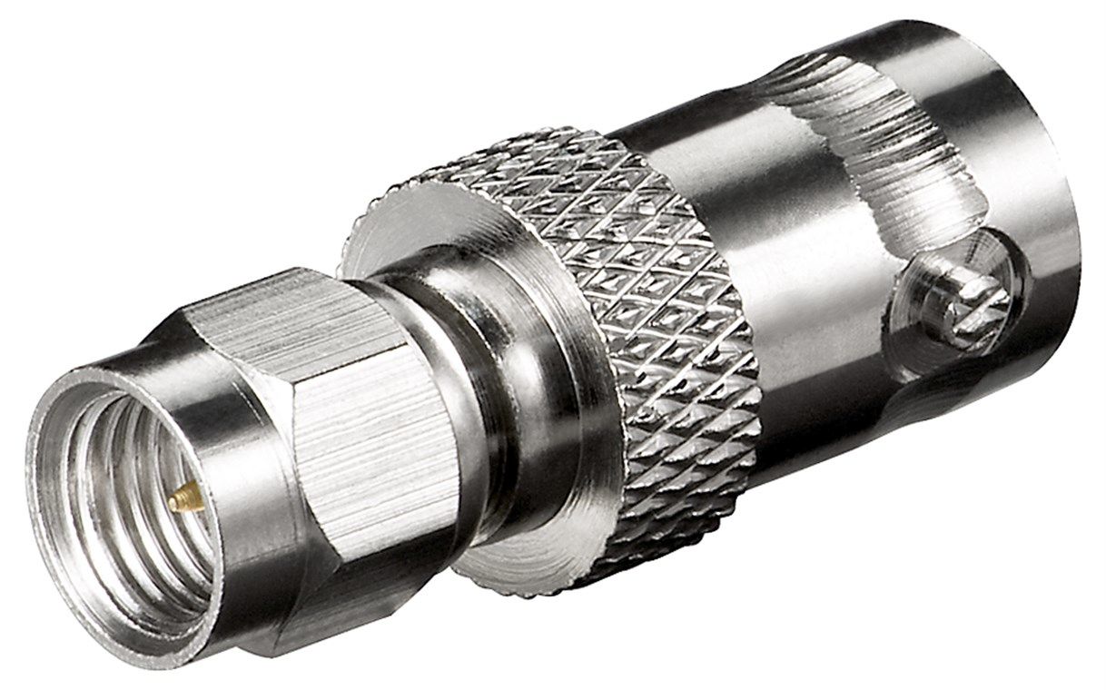 Goobay SMA Male to BNC Female Connector - Silver