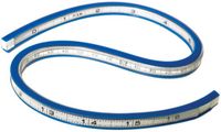 Westcott Flexibele Liniaal - 40cm - Blauw/Wit