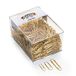 500 Dell'Era 500 g (ca. 690 st.) Deurklemmen messing leeuw Nr. 2-4-5 - transparante doos - Made in Italy