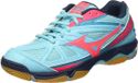 Mizuno Wave Hurricane 3 - Chaussures de volley-ball - Blanc/Jaune/Bleu - Taille 41