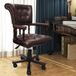 vidaXL Fauteuil pivotant marron