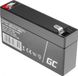 Green Cell 6V 1.2Ah (F1 4.6mm) 1200mAh VRLA AGM accu