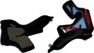Nolan X-904 Ultra Carbon, coussinets de joue, Gris/Noir, XL