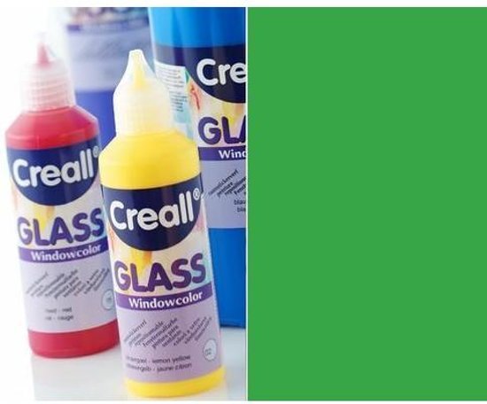 Creall Glass - glasstickerverf groen 1 Fles - 80 Mililiter 20545