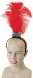 Bristol Novelty Ltd Bristol Novelty Flapper Headband With 3 Feathers (Red)