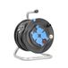 as - Schwabe enrouleur de câble 25 m, IP20 intérieur, 4 prises, disjoncteur thermique de protection, Made in Germany