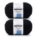 Bernat Blanket Extra zwart-garen, verpakking van 2 stuks van 300 g, polyester, 7 jumbo, breien/haken