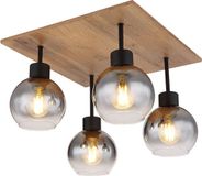 Globo Moitas Plafondlamp Naturel Glas E27 40cm