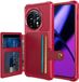 Selected by GSMpunt.nl Portemonnee Hoesje Geschikt voor de OnePlus 11 - Back Cover met Pasjeshouder - Rood
