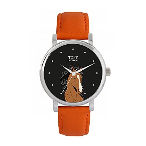 Toff London Bruin Arabisch paardenhoofdhorloge