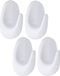 Tendance Plakhaakje - 4 x 3 x 7 cm - Zelfklevend - Kunststof - Wit - 4 stuks