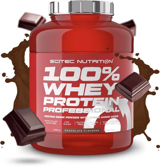 Scitec Nutrition® - 100% Whey Protein Professional (2350g, Chocolate) - Whey Protein Powder with Amino Acids