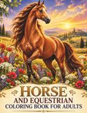 Horse and Equestrian Coloring Book for Adults