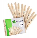 KADAX Houten wasknijpers met metalen veer (10 stuks)